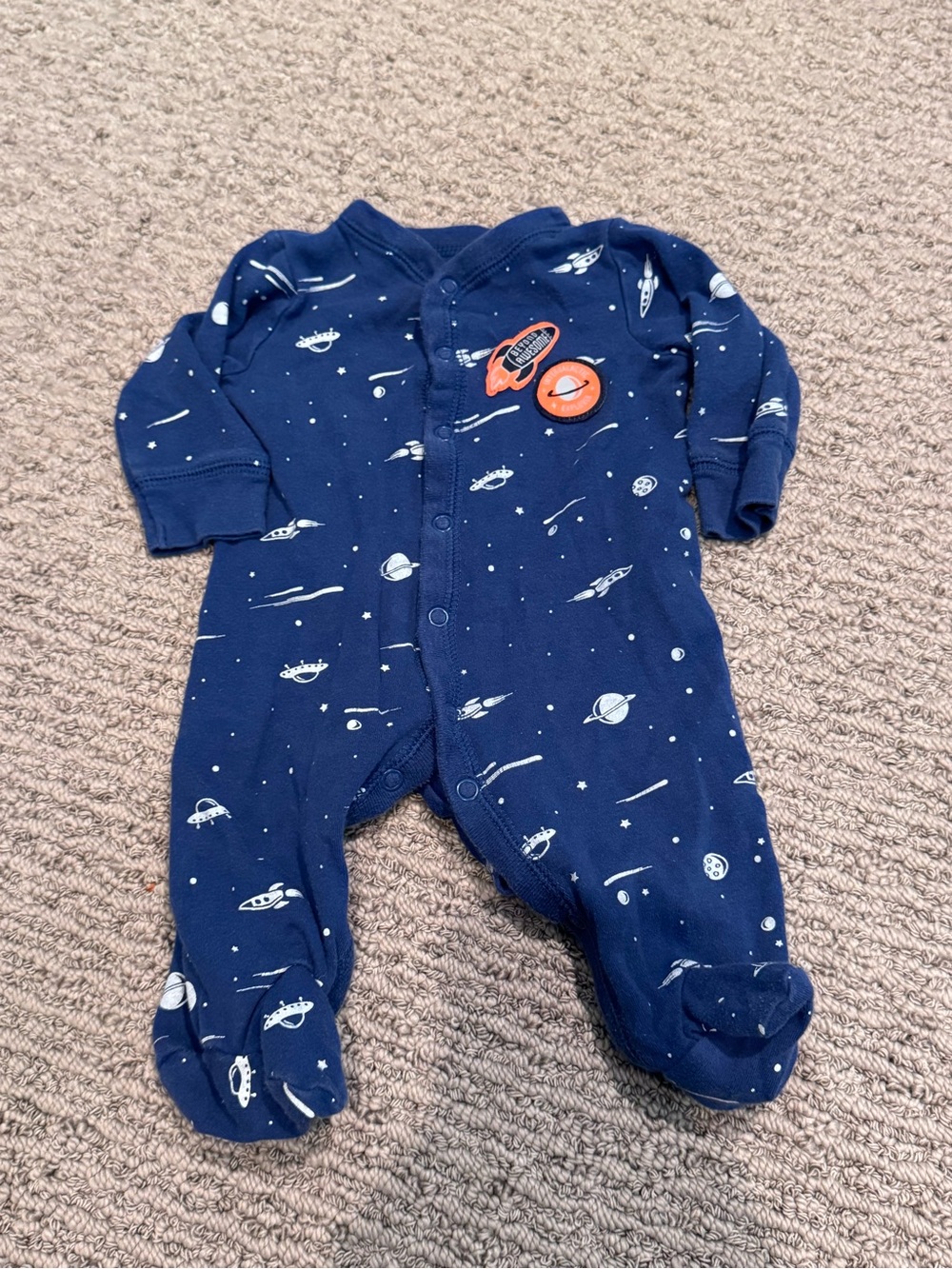 Carter’s Space Footie Pajamas – 3 Months 🚀